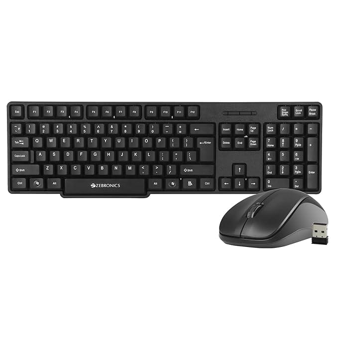 Zebronics Wireless Keyboard Mouse Combo