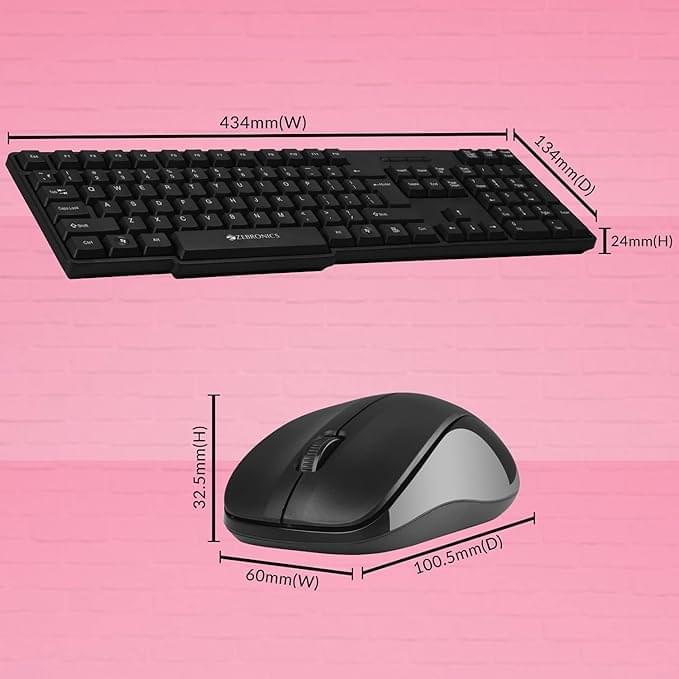 Zebronics Wireless Keyboard Mouse Combo - Image 4